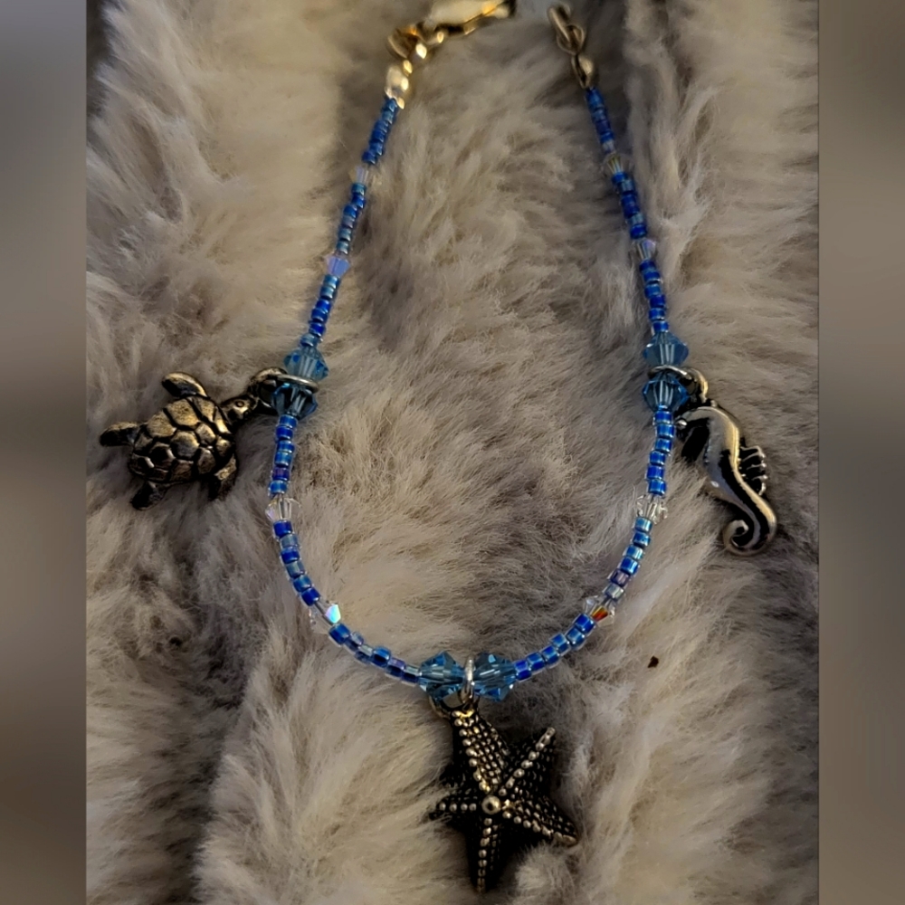 Ocean Blue Charm Bracelet